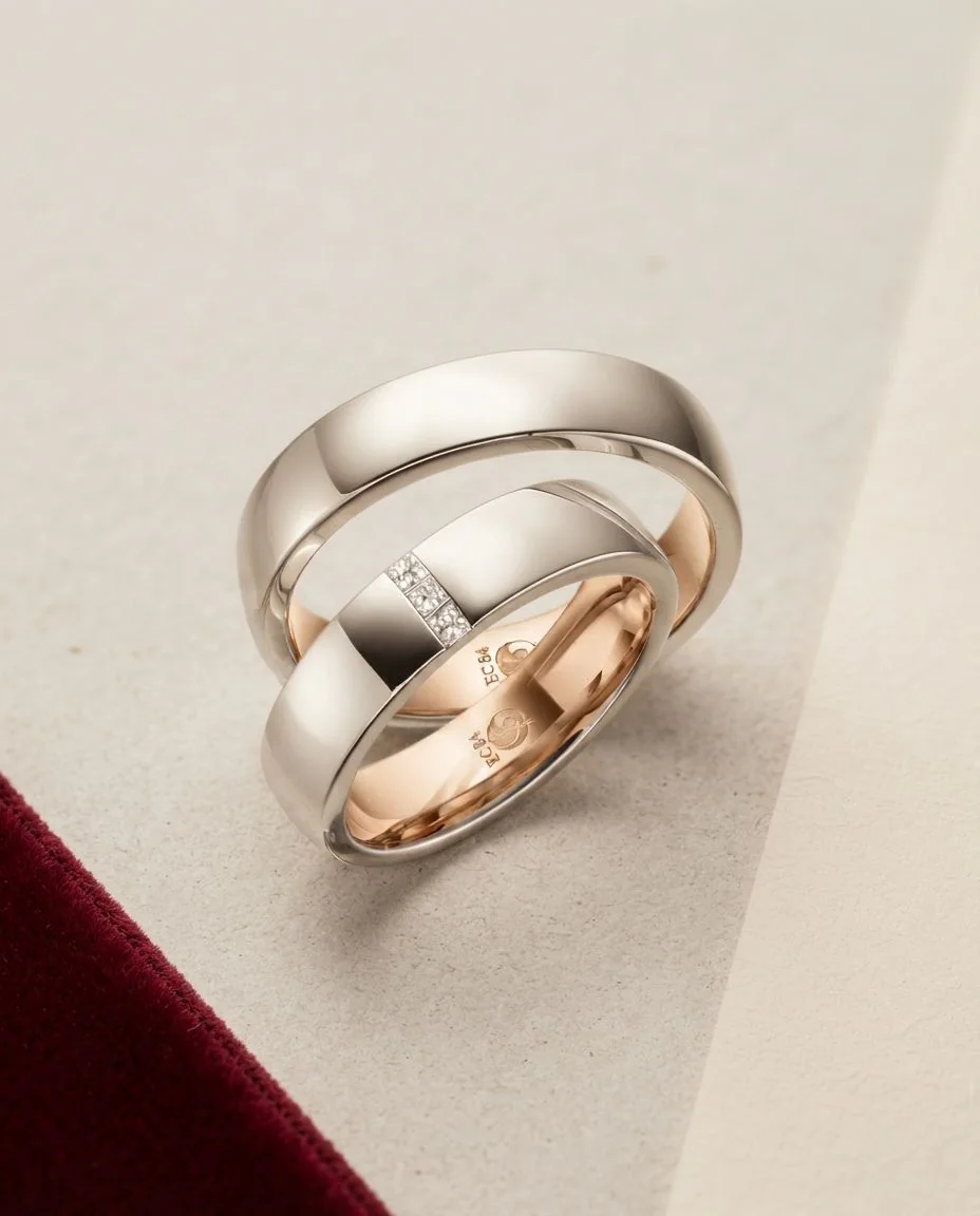 Trauringe · RU-1541-11 · Platin 600/- · drapiert