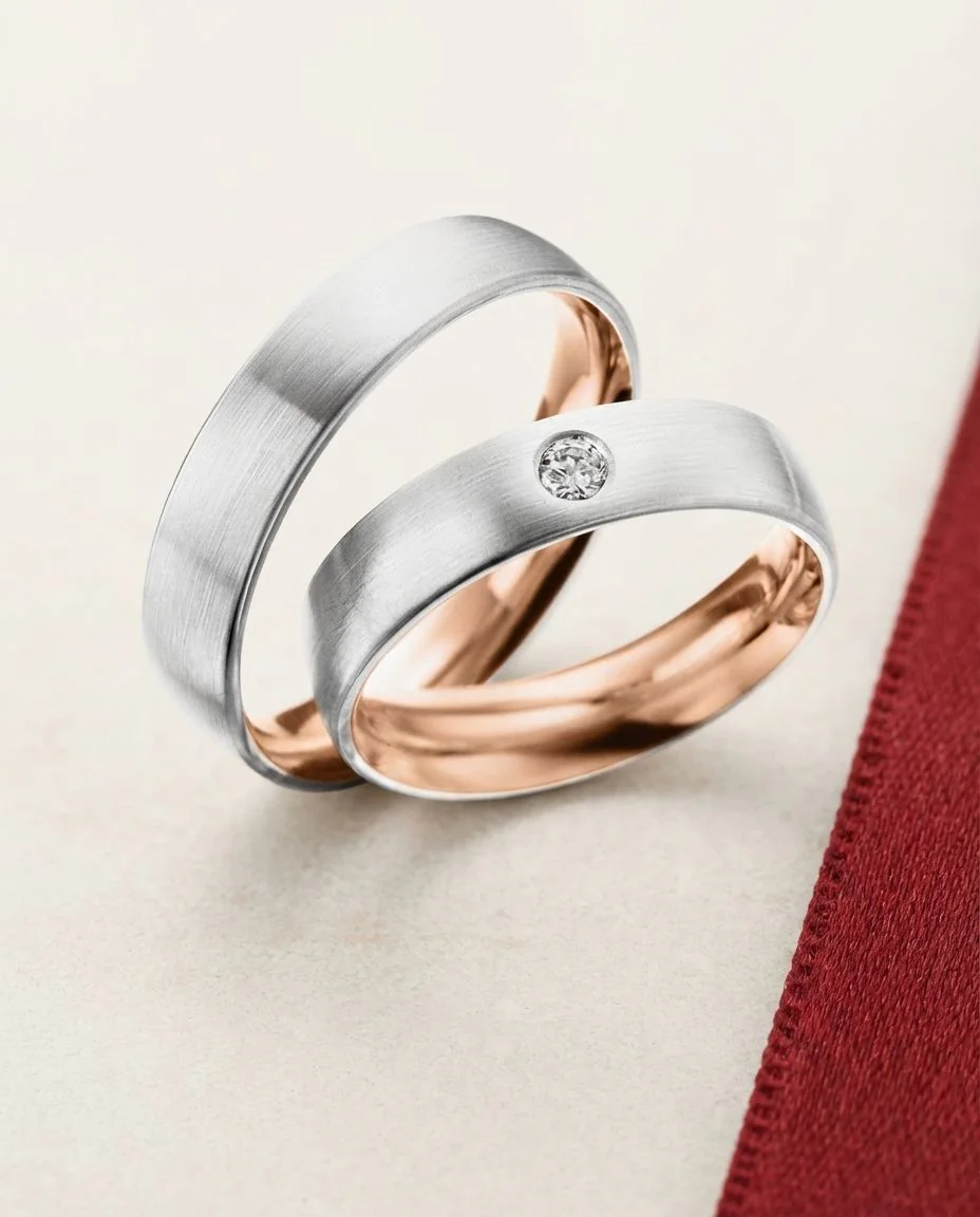 Trauringe · RU-1403-3 · Platin 600/- · drapiert