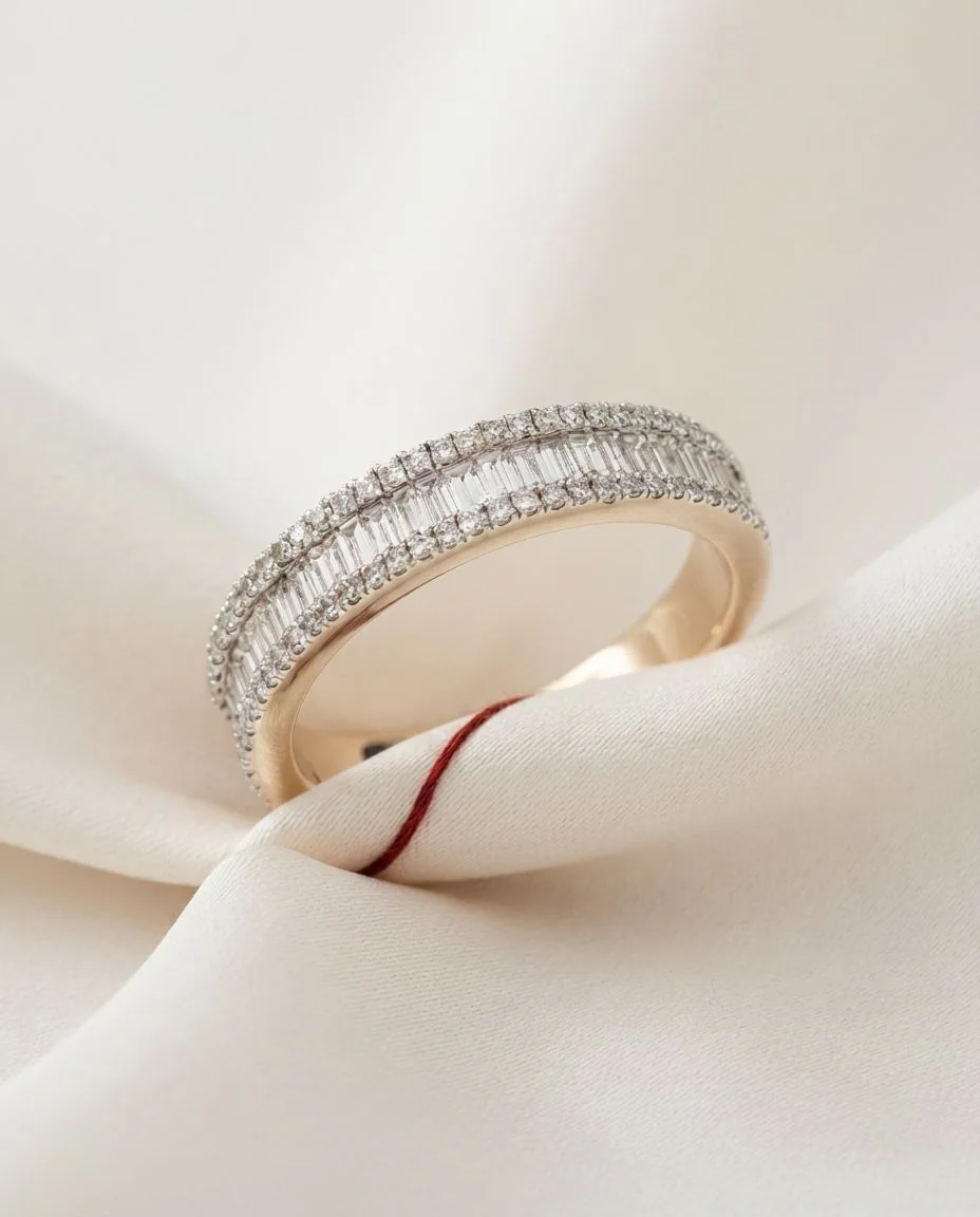 Ring 14 Karat Weißgold · drapiert