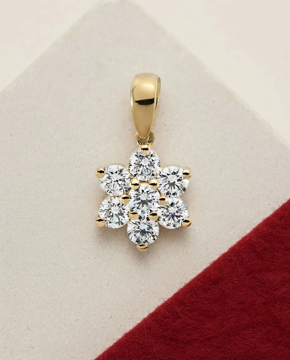 Anhänger 18 Karat Gelbgold, mit Öse · drapiert