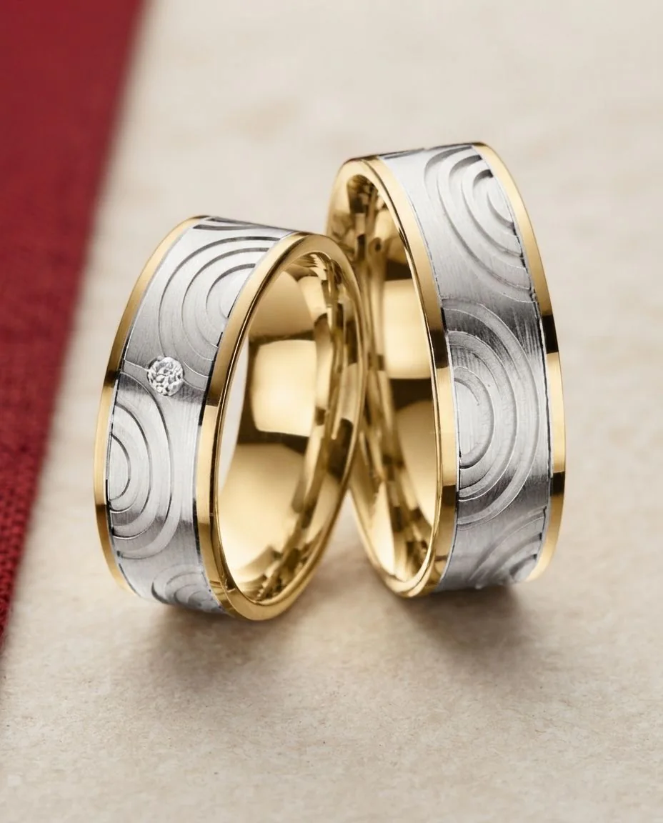 Trauringe · RU-1473-5 · Gelbgold 585/- · drapiert