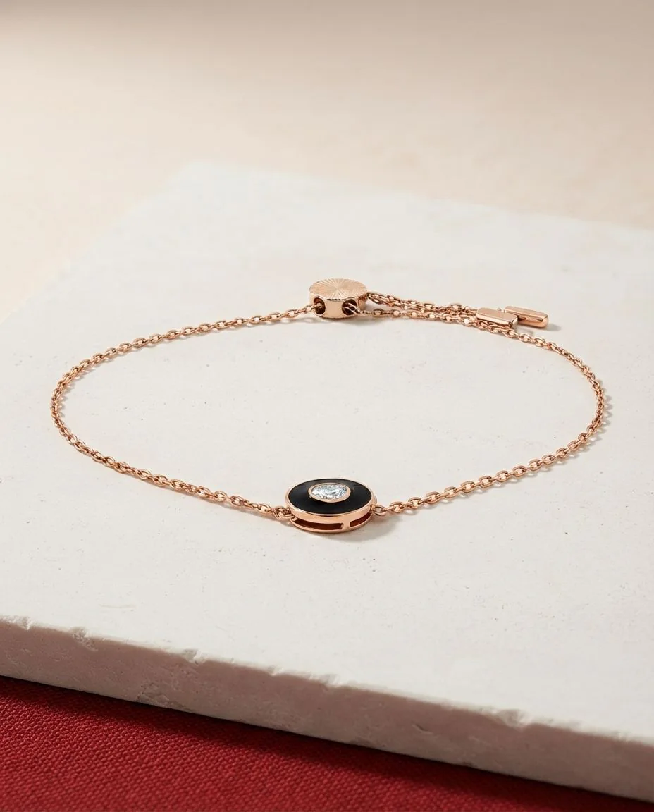 Armband 18 Karat Roségold · drapiert