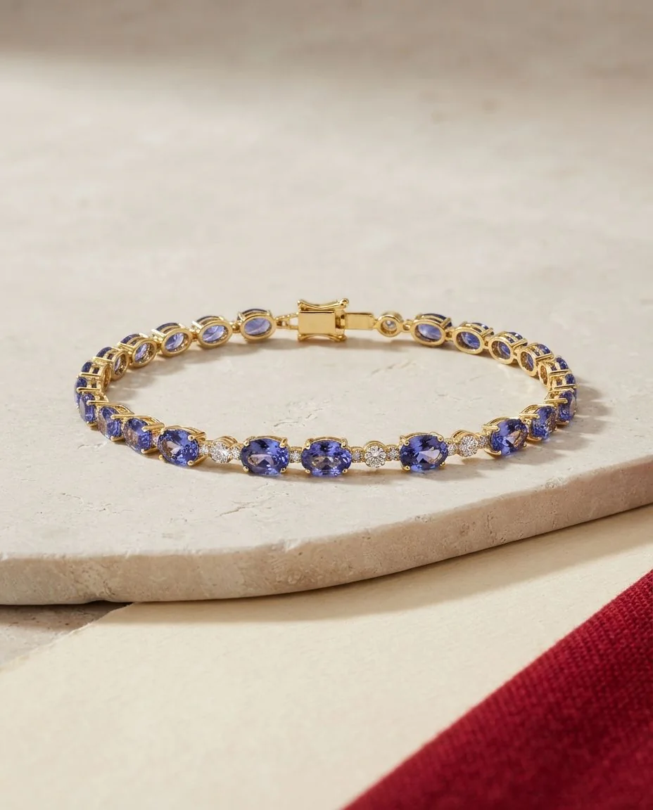 Armband 14 Karat Gelbgold · drapiert