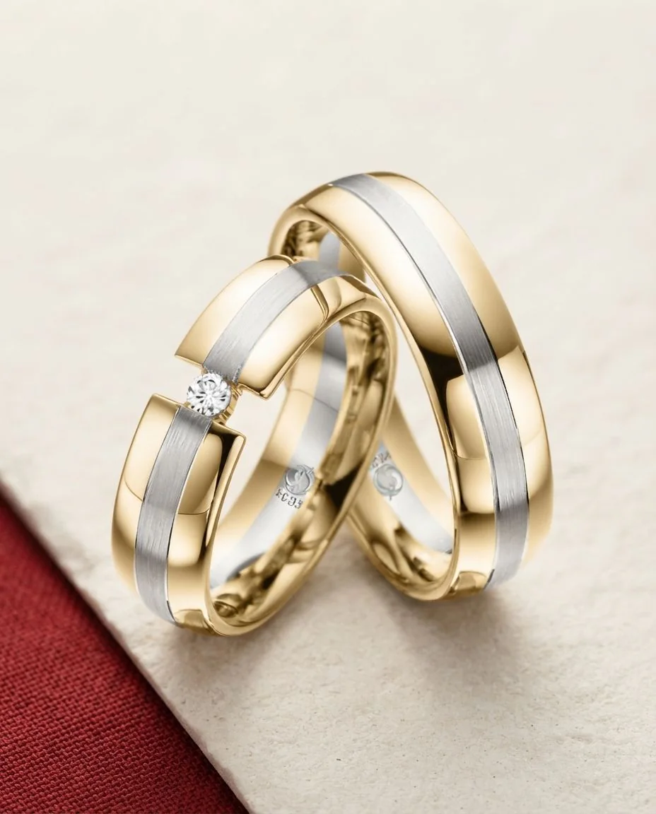 Trauringe · RU-1004-9 · Gelbgold 585/- · drapiert