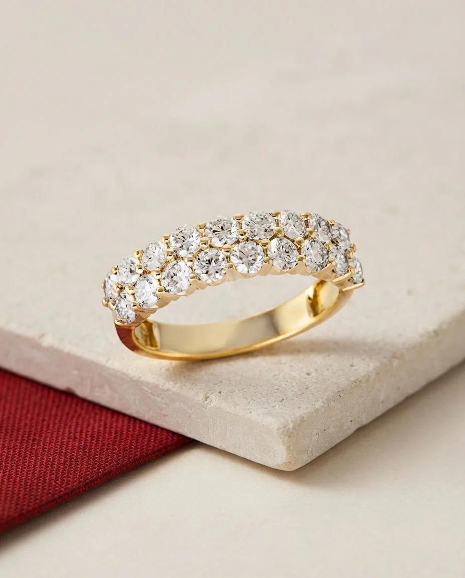 Ring 18 Karat Gelbgold · drapiert