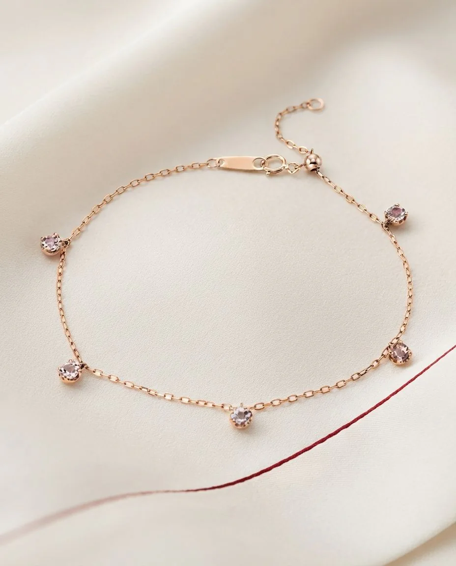 Armband 18 Karat Roségold · drapiert