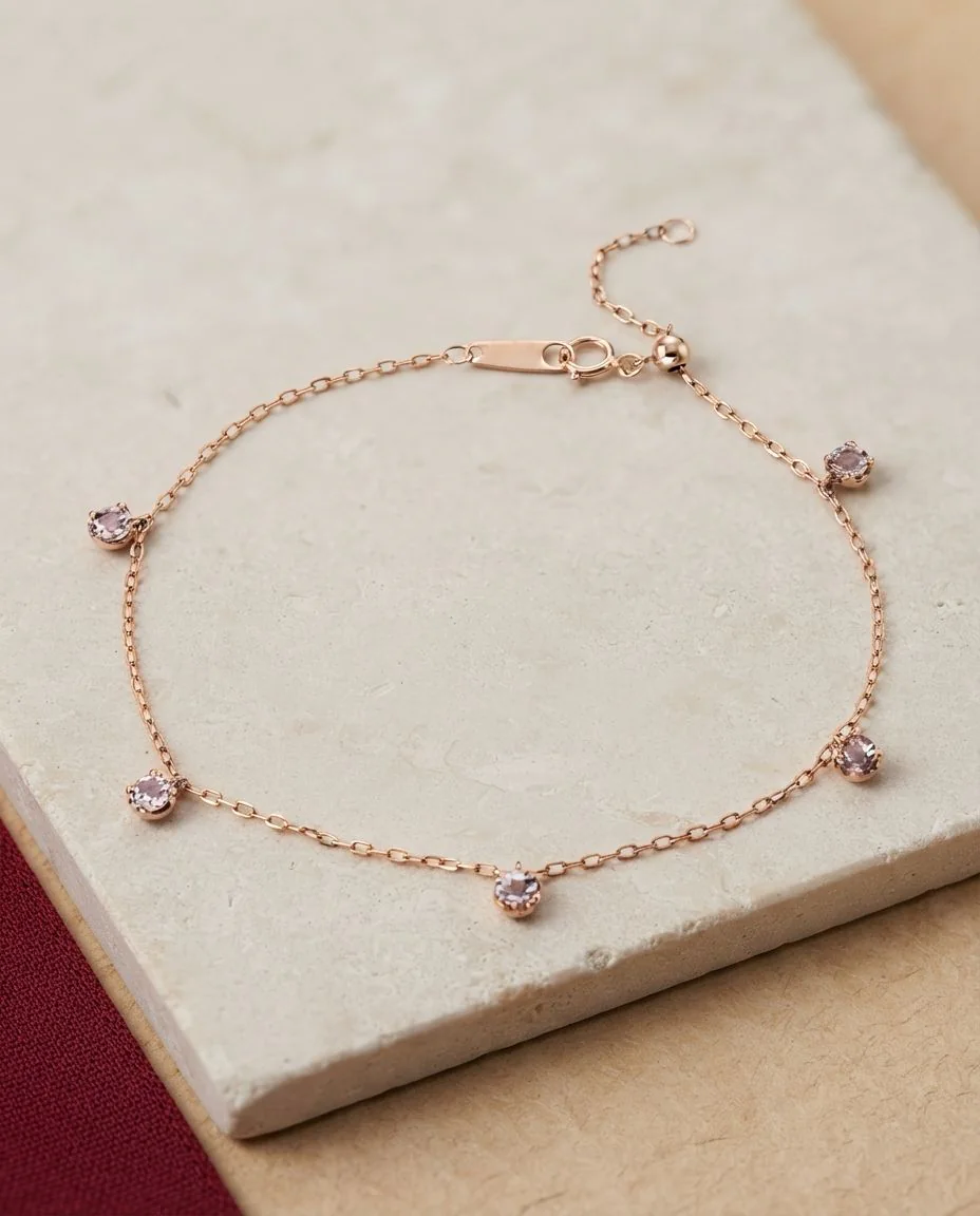 Armband 18 Karat Roségold · drapiert
