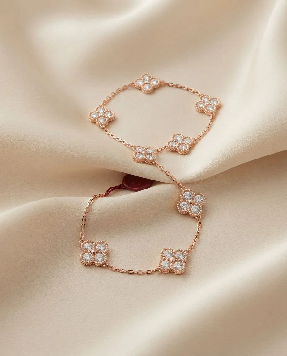 Armband 18 Karat Roségold · drapiert