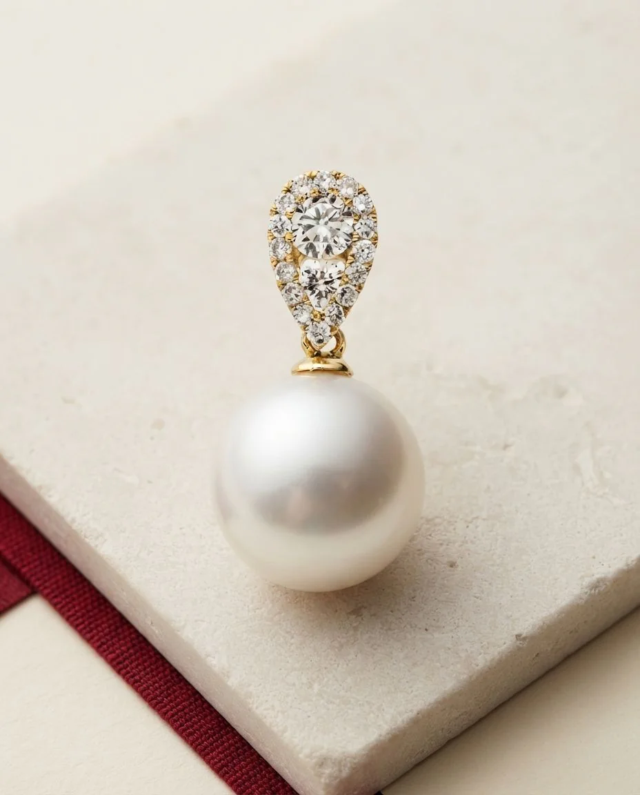 Anhänger 18 Karat Gelbgold · drapiert