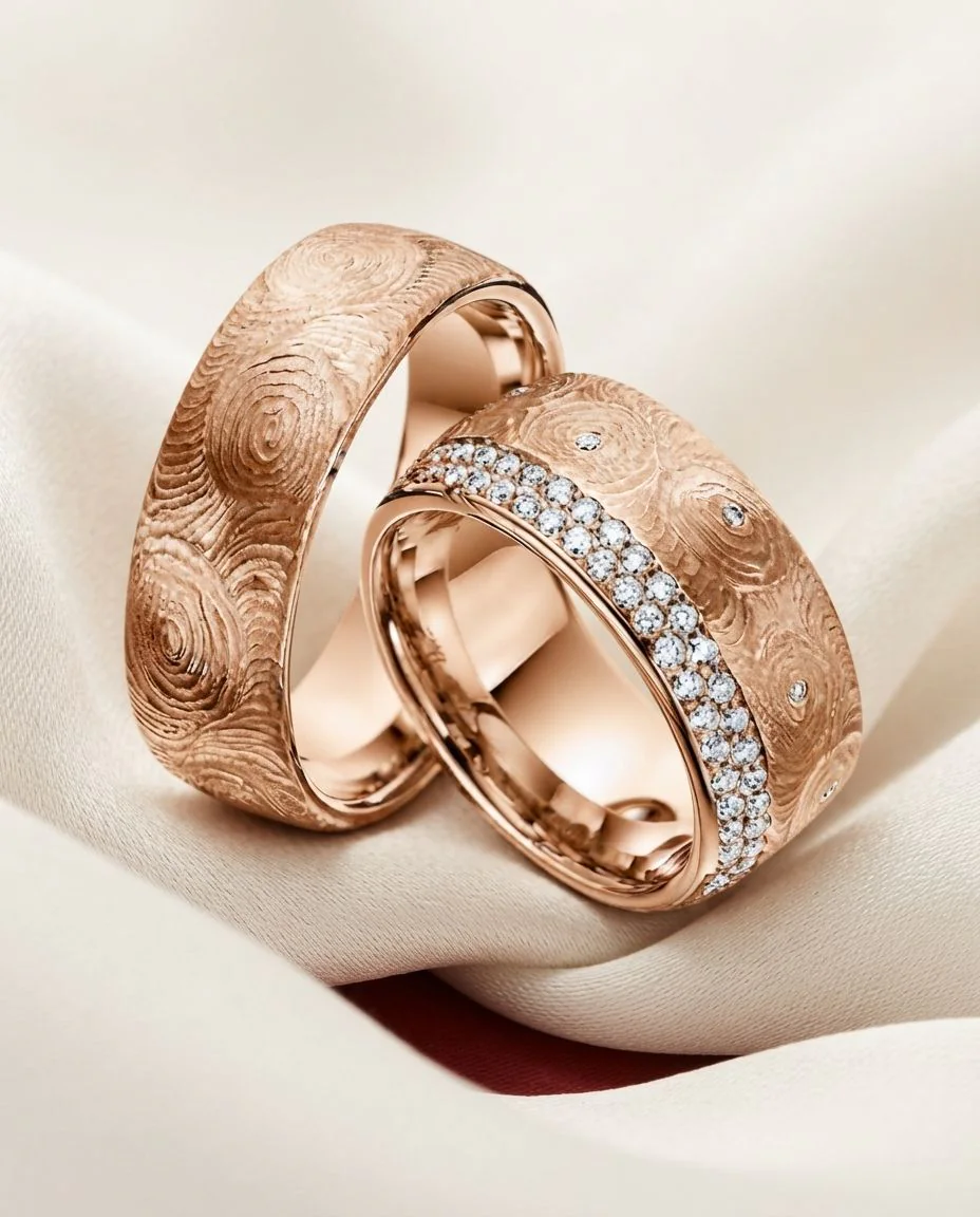 Trauringe · RU-1423-1 · Rotgold 585/- · drapiert
