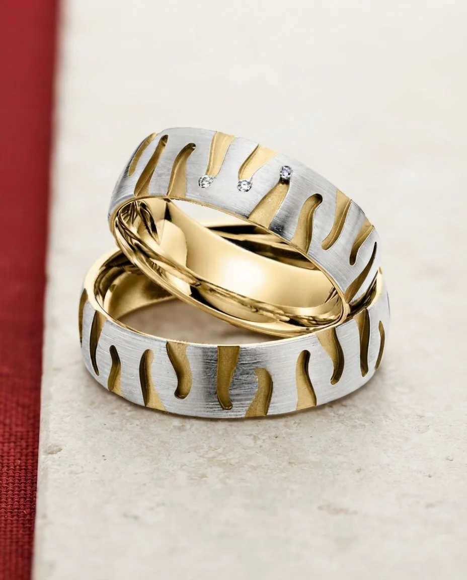 Trauringe · RU-1439-1 · Platin 600/- · drapiert