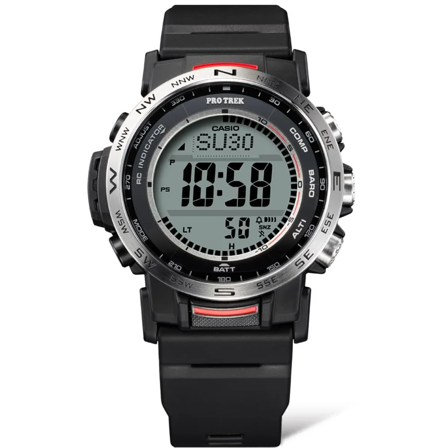 Gehäuse und Armband der PRO TREK Armbanduhr PRW-35-1A direkt von vorn.