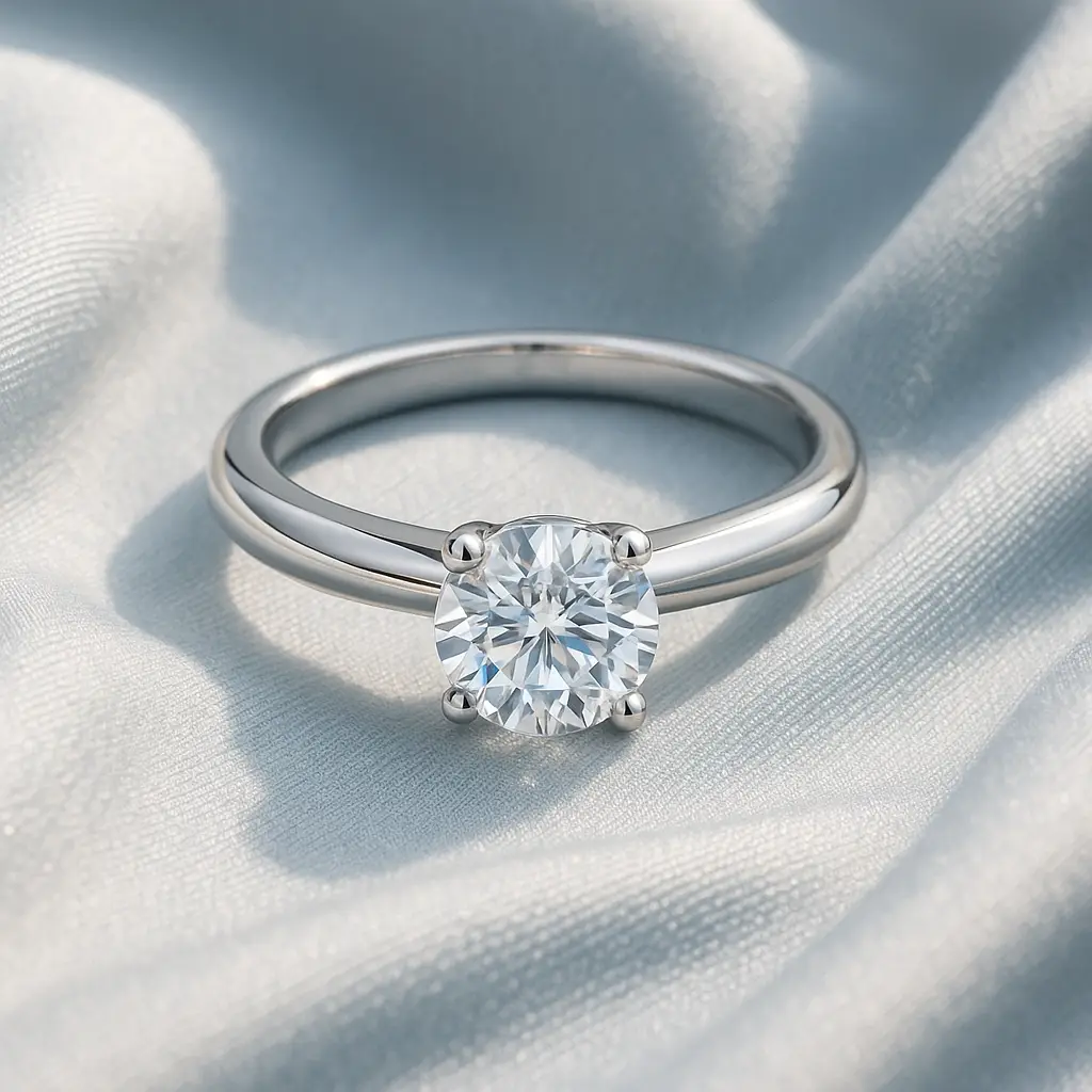 Rubin Verlobungsring 18004 Weißgold 585