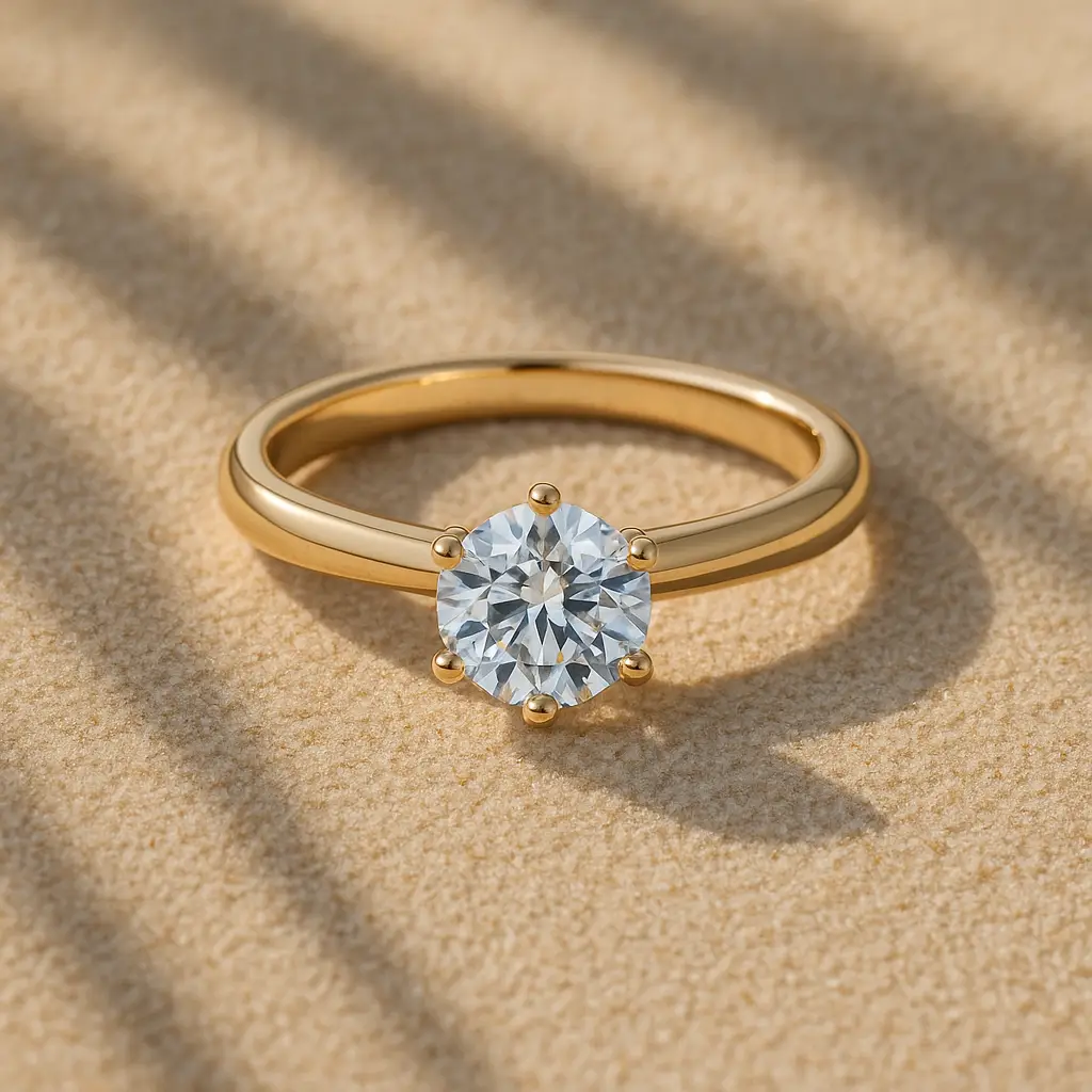 Rubin Verlobungsring 18003 Gelbgold 585