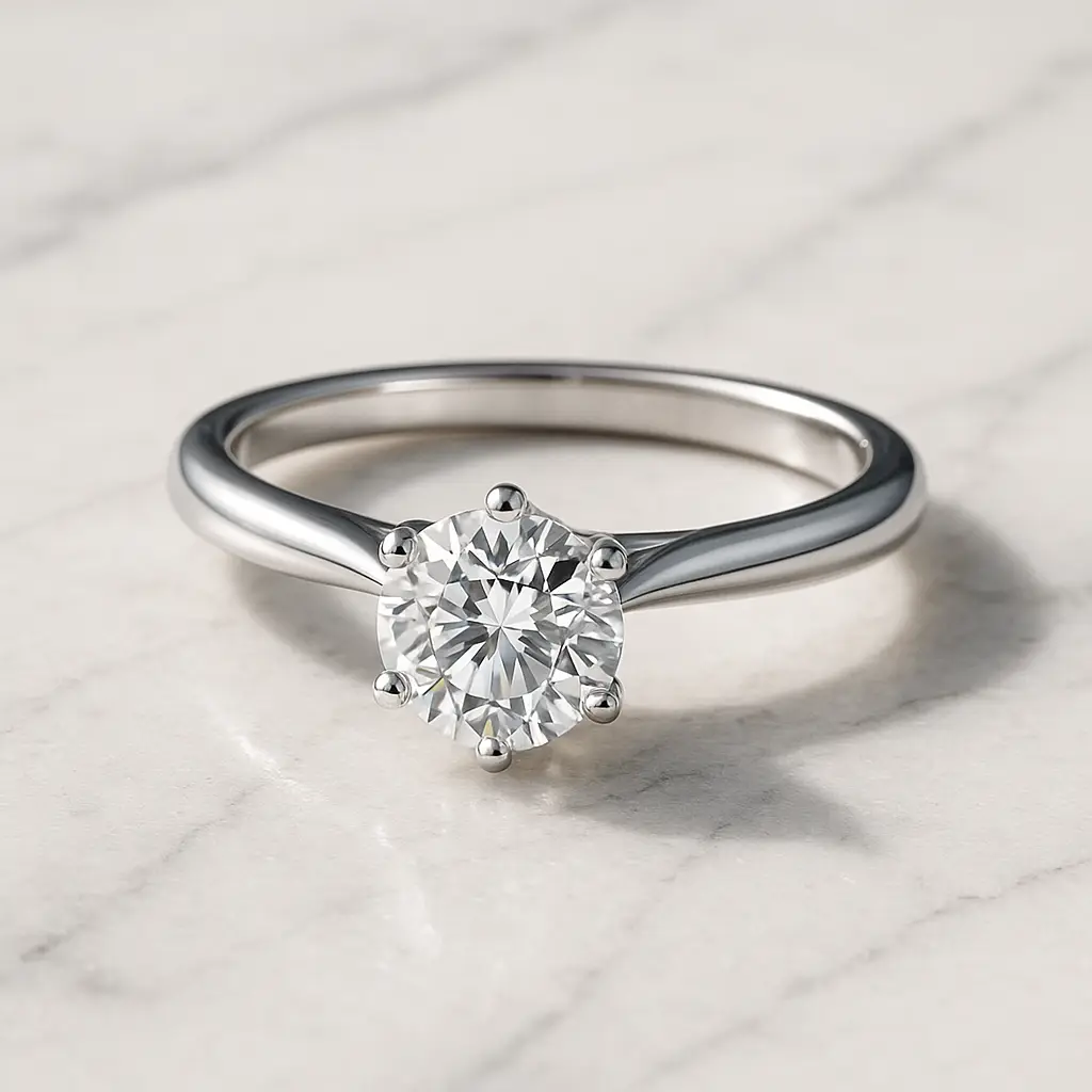 Rubin Verlobungsring 18007 Silber 925