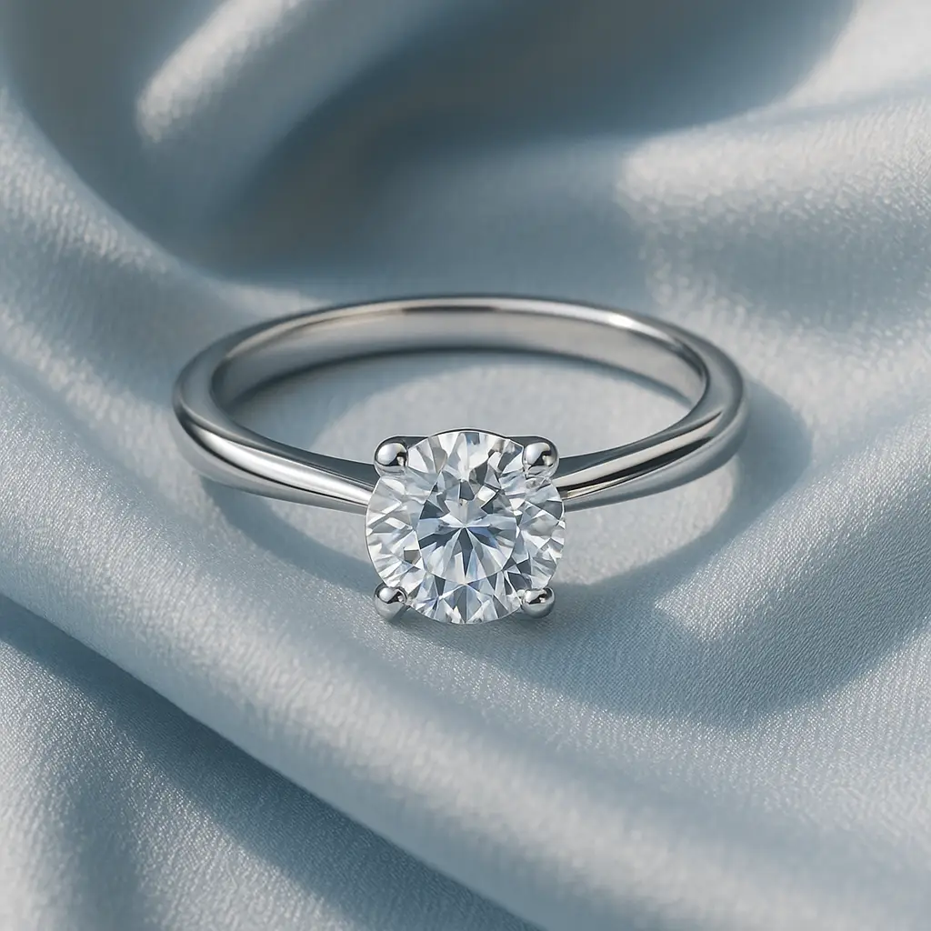 Rubin Verlobungsring 18010 Weißgold 585