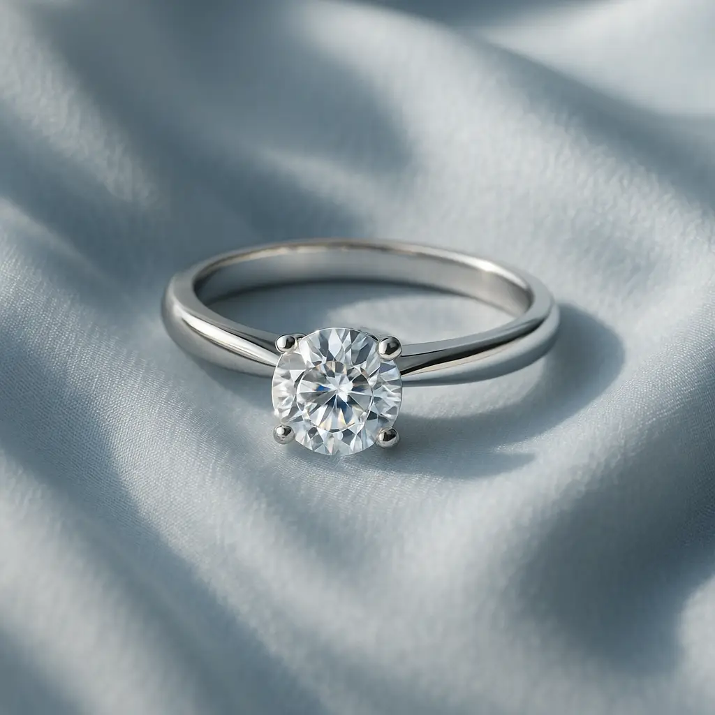 Rubin Verlobungsring 18008 Weißgold 585