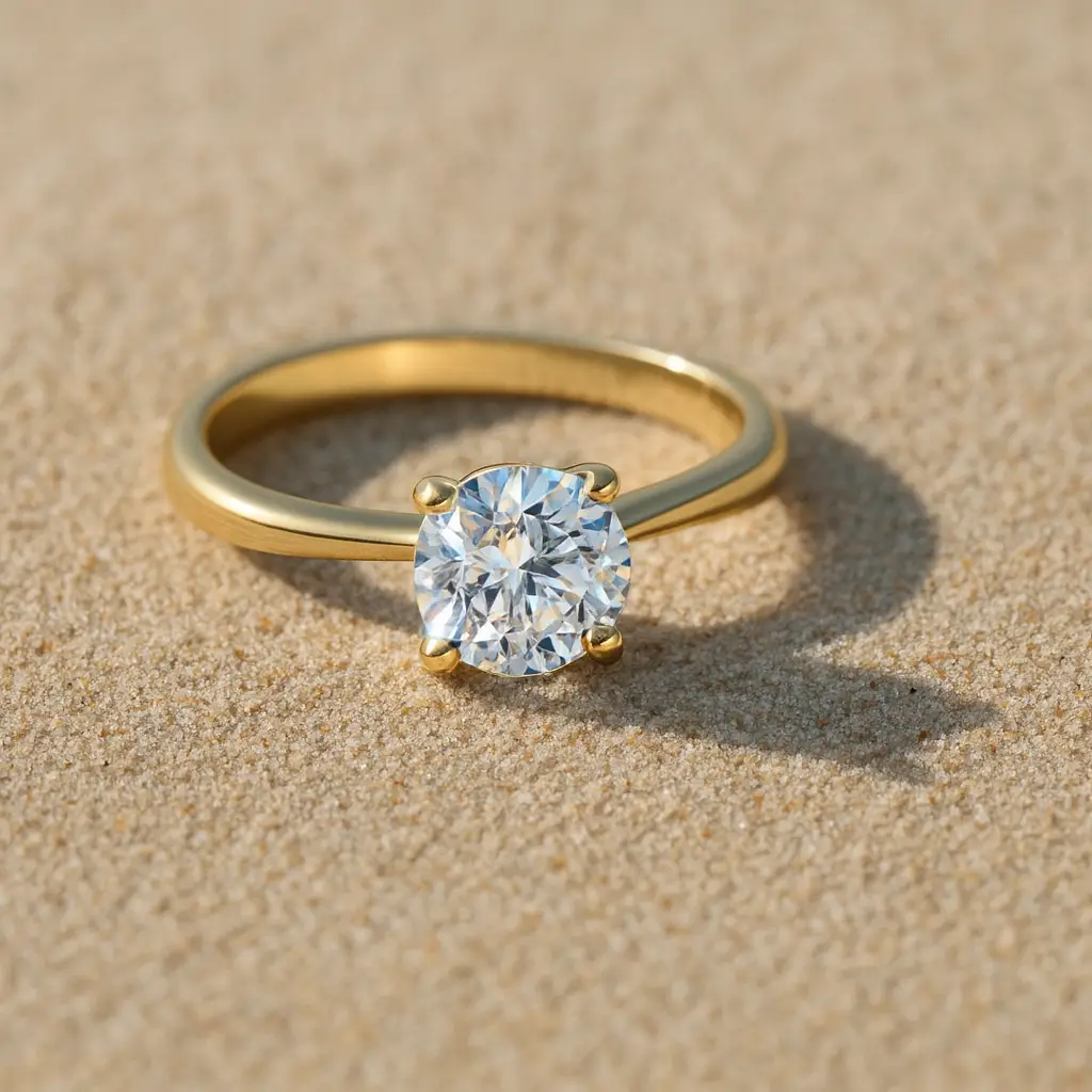 Rubin Verlobungsring 18011 Gelbgold 585