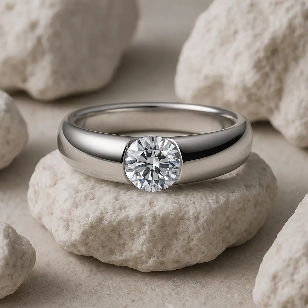 Rubin Verlobungsring 18005 Silber 925