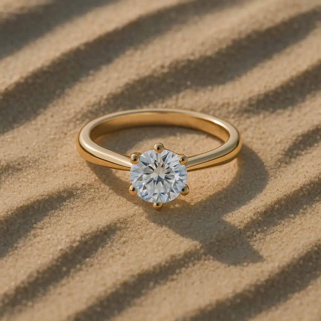 Rubin Verlobungsring 18001 Gelbgold 585