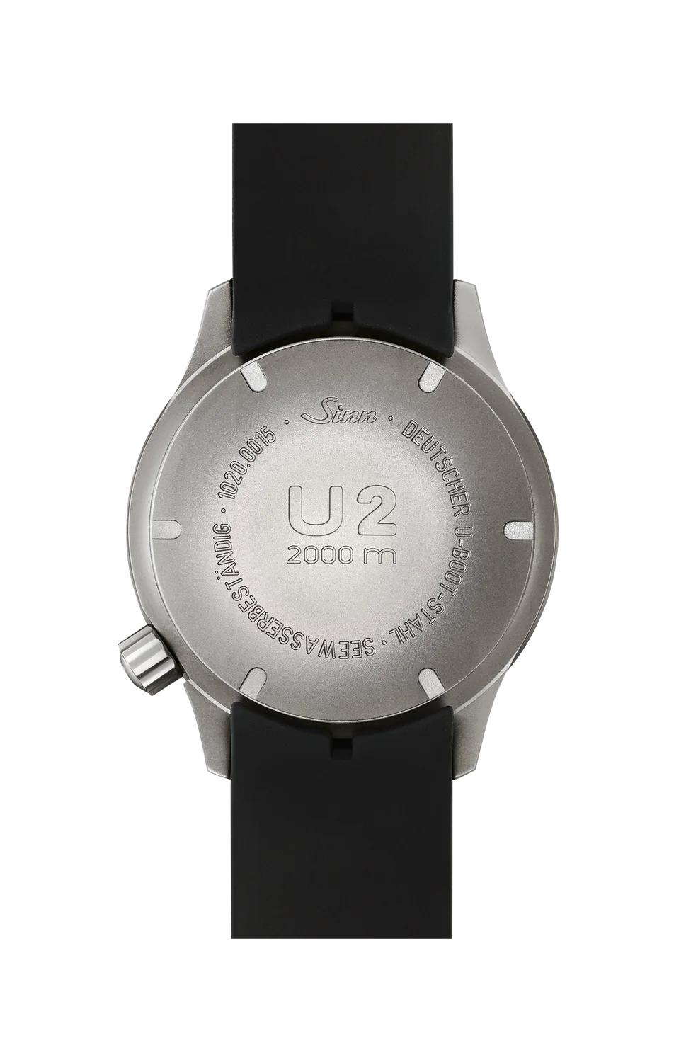 SINN U2 SDR (EZM 5) Einsatzzeitmesser aus U-Boot-Stahl für Taucher – Ansicht 3