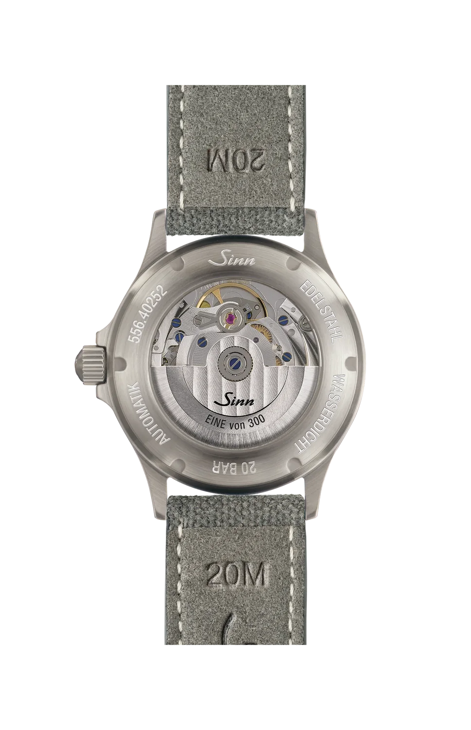 SINN 556 Eisblau Instrumentelle Uhr mit guillochiertem Zifferblatt im Farbton Eisblau – Ansicht 3