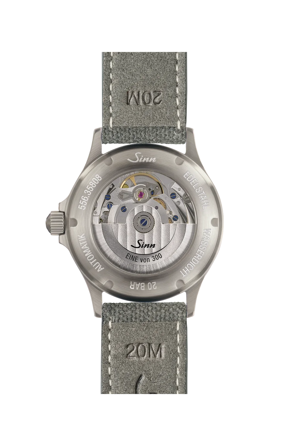 SINN 556 Malve Instrumentelle Uhr mit guillochiertem Zifferblatt im Farbton Malve – Ansicht 3