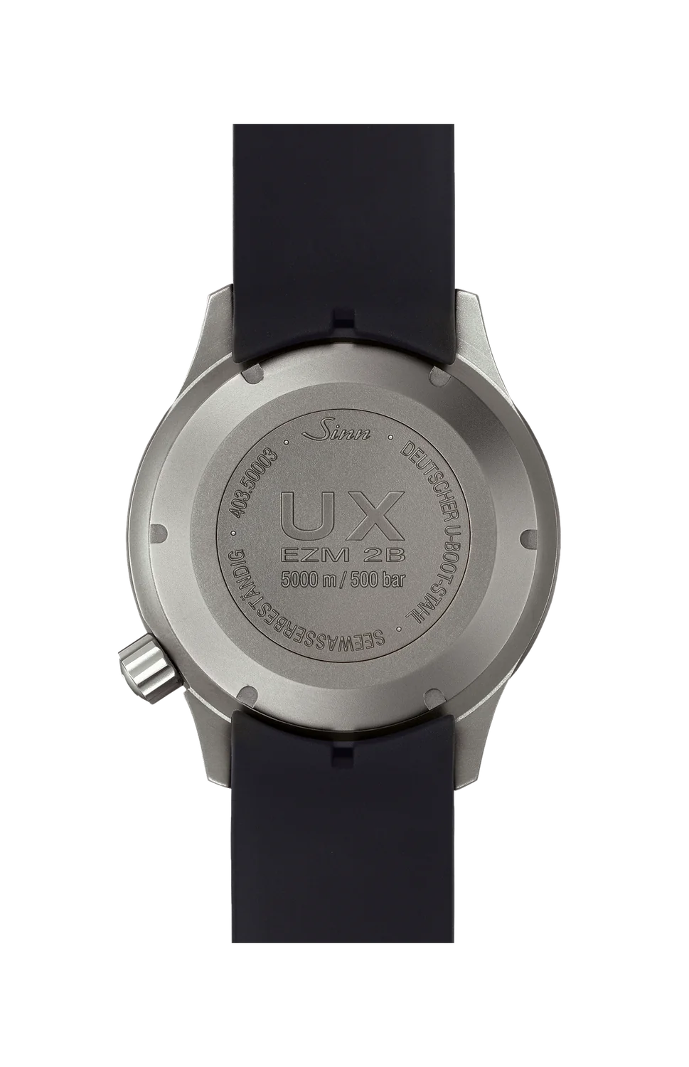 SINN UX (EZM 2B) Taucheruhr aus deutschem U-Boot-Stahl mit HYDRO-Technologie – Ansicht 3